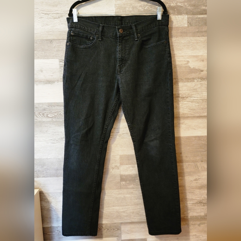 Levi's black washed stretch jeans 33 X 30